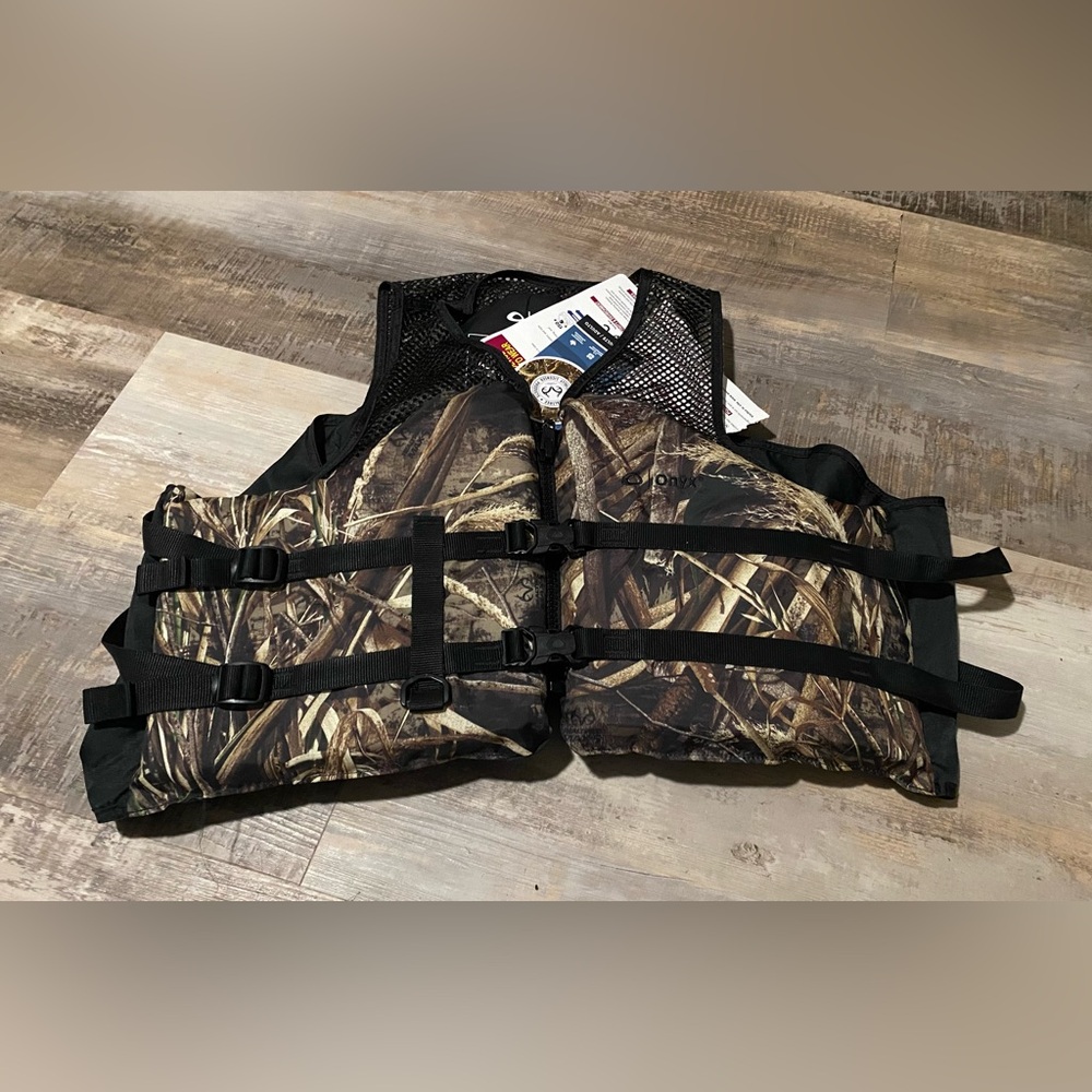 Onyx Mesh Classic Sport Adult Life Jacket Vest Camo XXXX Large
